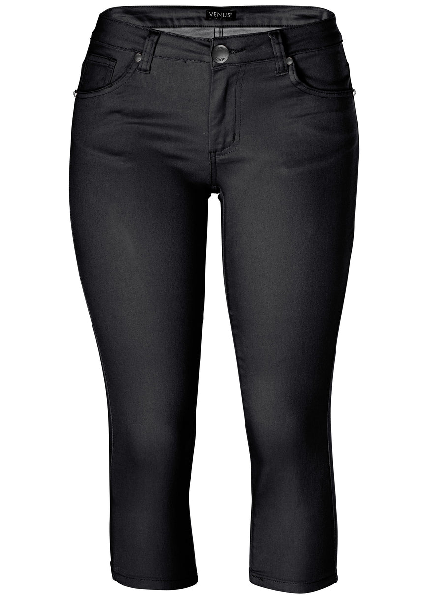 Cindy Capri Jeans - Black