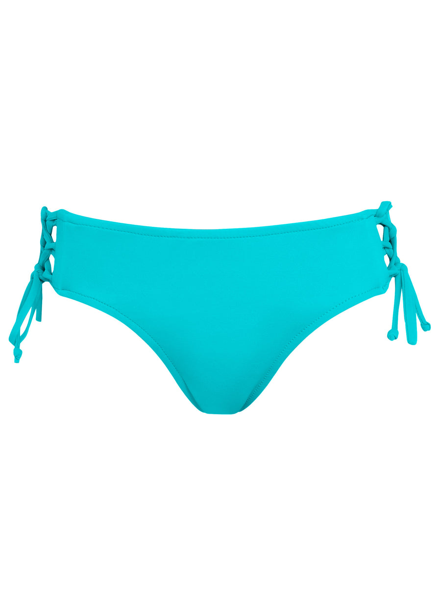 Lattice Side Bikini Bottom - Aqua Reef