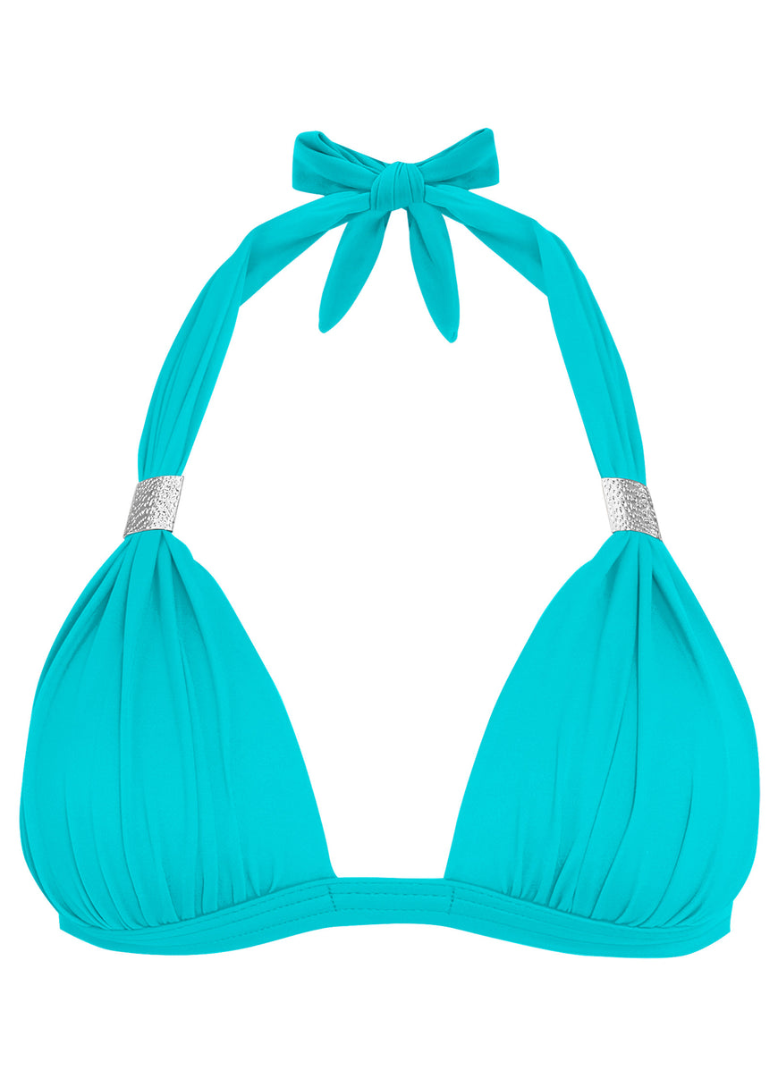 Goddess Enhancer Push-Up Top - Aqua Reef