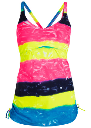 Adjustable Long Tankini Top - Sunshine Kiss - thumbnail-2