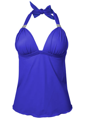 Goddess Full Tankini - Cobalt Blue - thumbnail-2