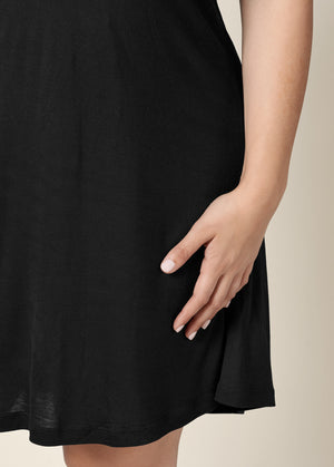 Cold-Shoulder Dress - Black - thumbnail-14