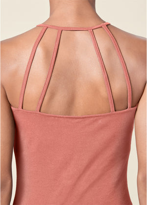 Strappy Detail Top - Burnt Coral - thumbnail-5