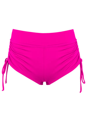 Adjustable Side Swim Short - Electric Pink - thumbnail-2