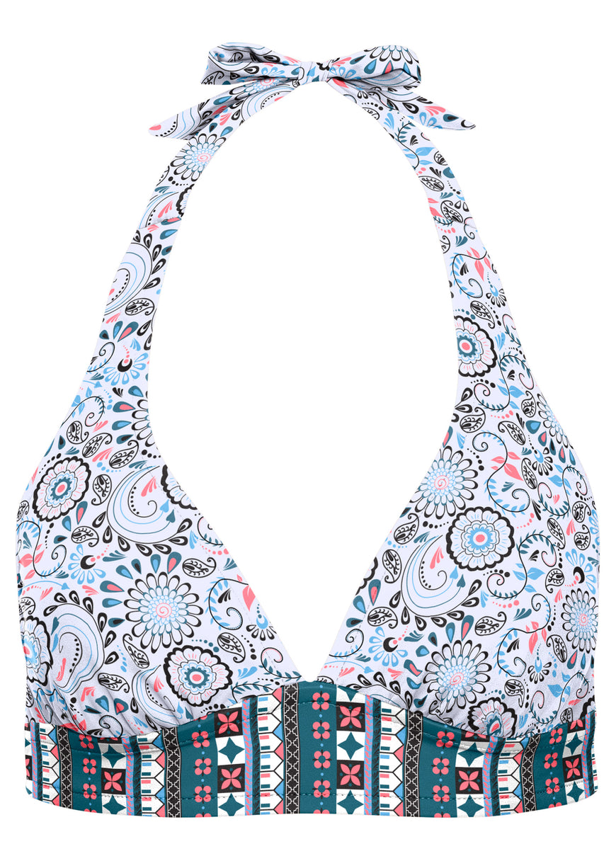 Anguilla Perfect Fit Halter - Lotus Flowers