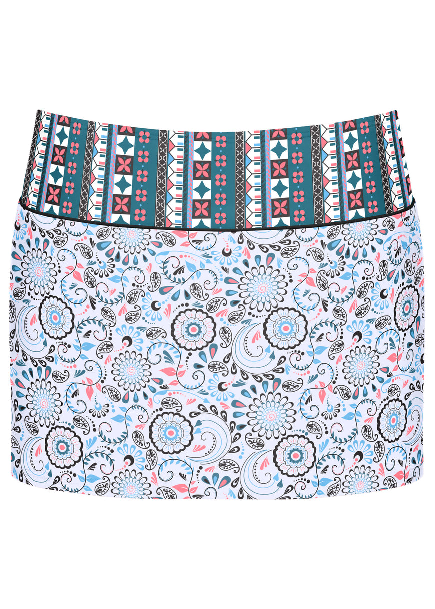 Bohemian Skirted Bottom - Lotus Flowers