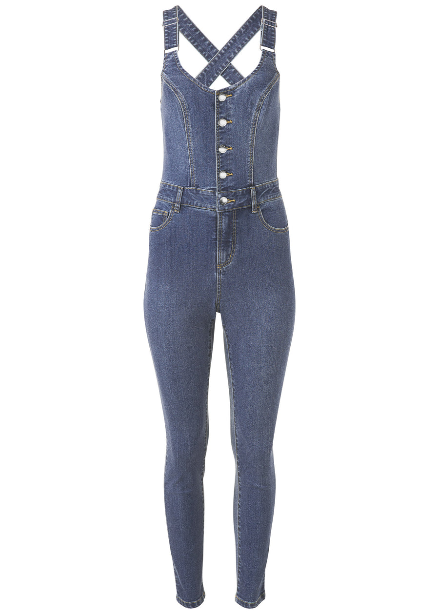 Denim Overalls - Medium Wash