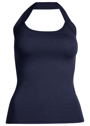 Easy Halter Top - Navy - thumbnail-2