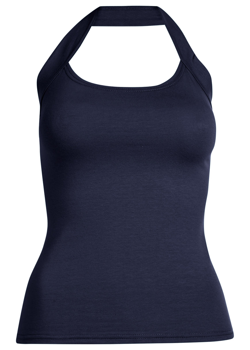 Easy Halter Top - Navy