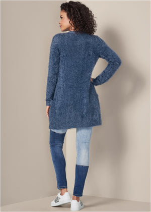 Cozy cardigan - Dark Blue - thumbnail-2