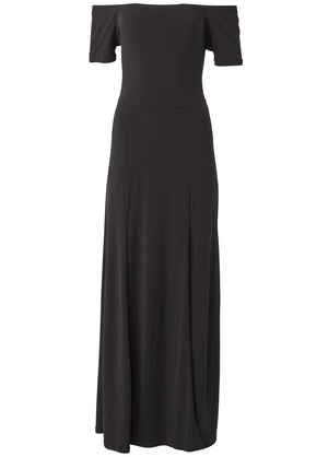 Slit Detail Maxi Dress - Black - thumbnail-5