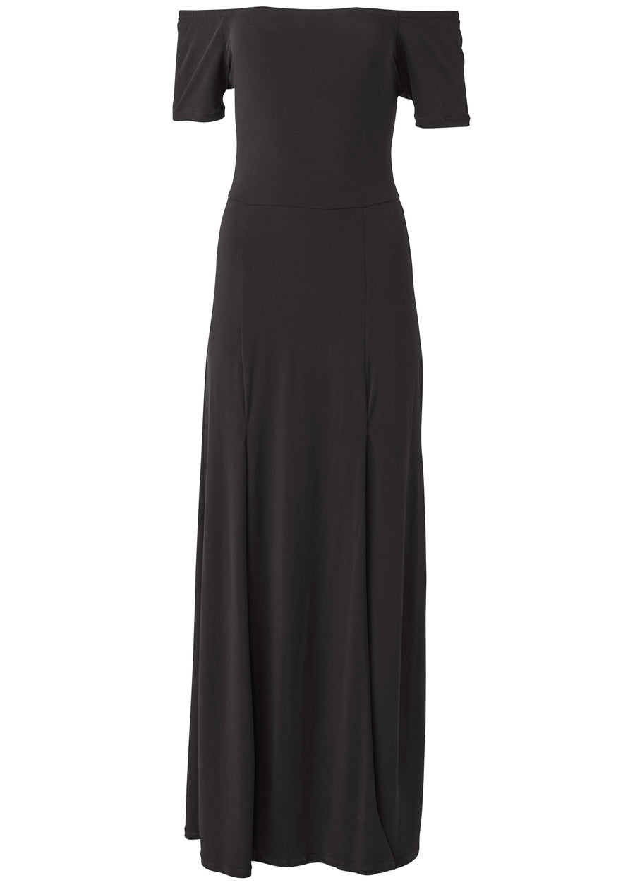 Slit detail maxi dress - Black