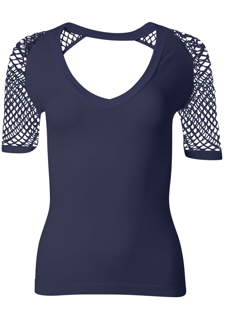 Second Skin Seamless Top - Navy