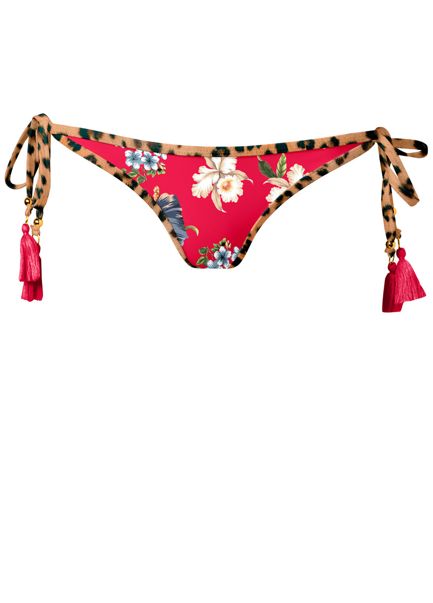 Tassel Tie Side Bottom  - Tula Floral