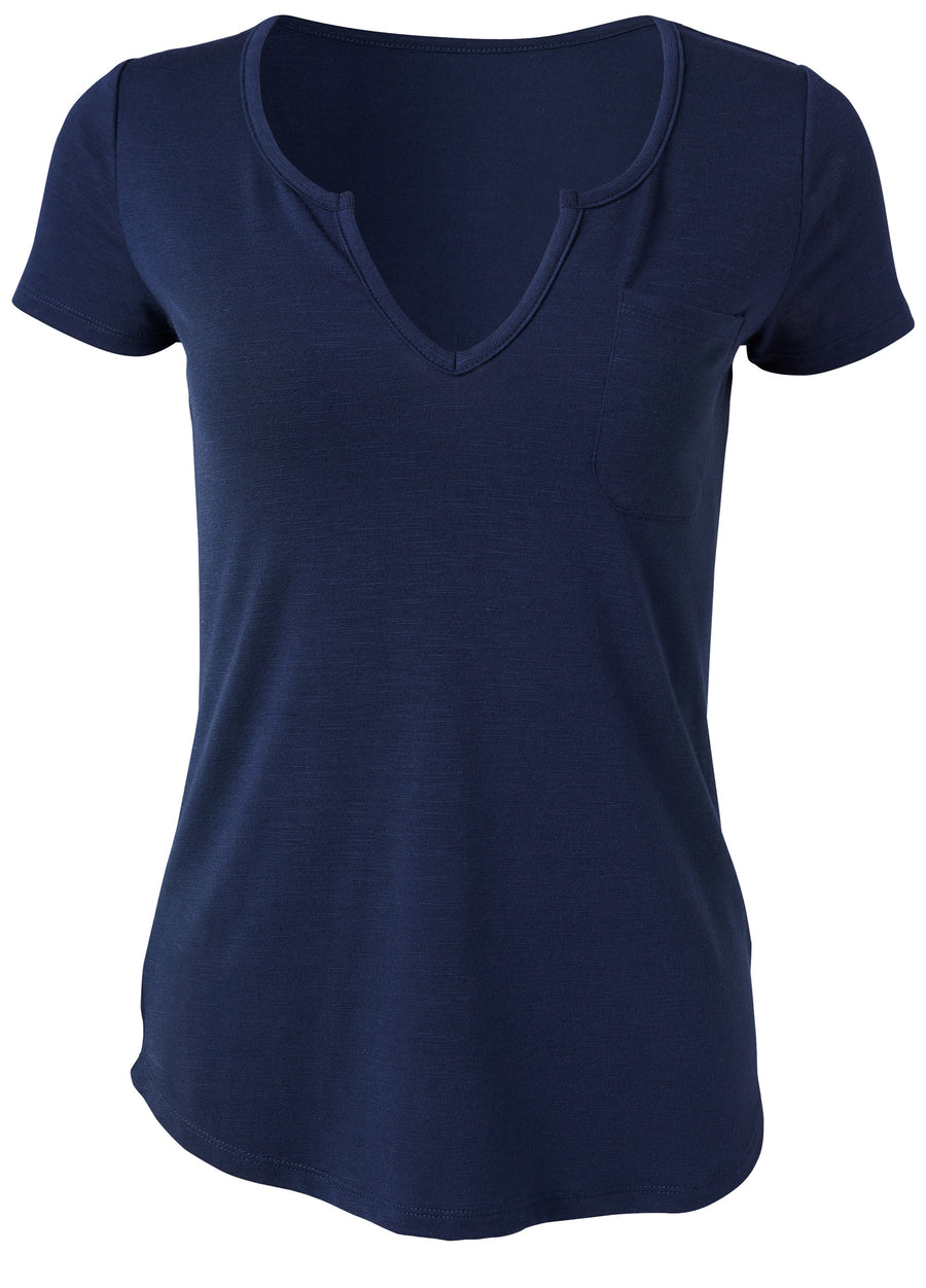 Casual Pocket Tee - Navy