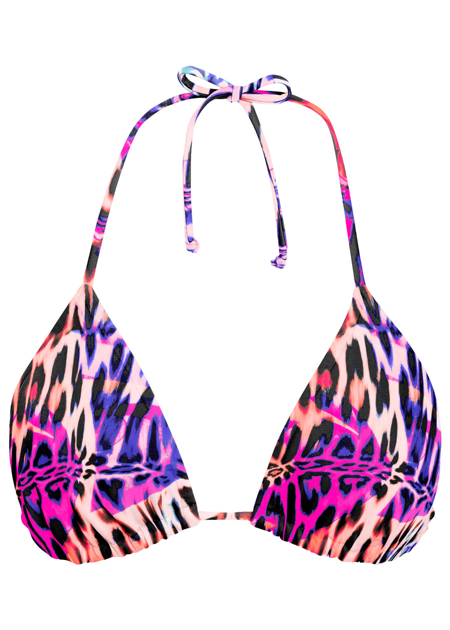 Bahamas Triangle Bikini Top - Pink Panther