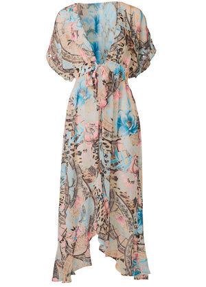 Floral Paisley Maxi Top - Blush Multi - thumbnail-5