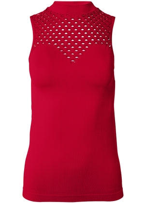 Sleeveless Seamless Top - Red - thumbnail-6