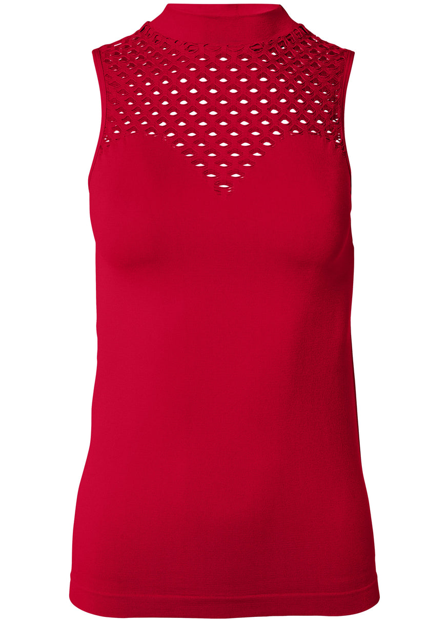 Sleeveless Seamless Top - Red