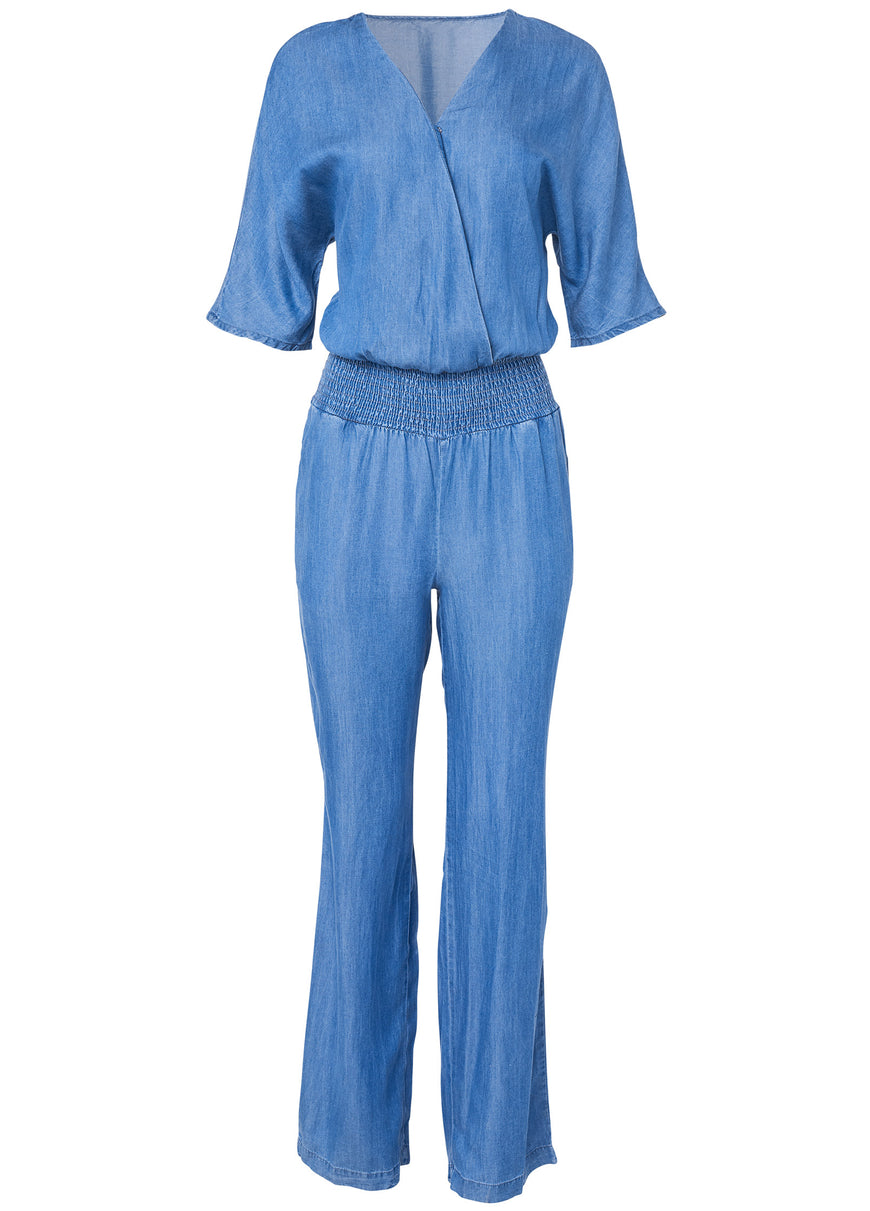 Chambray Jumpsuit - Light Wash