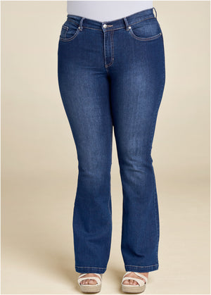 Halle Bootcut Jeans - Dark Wash - thumbnail-8