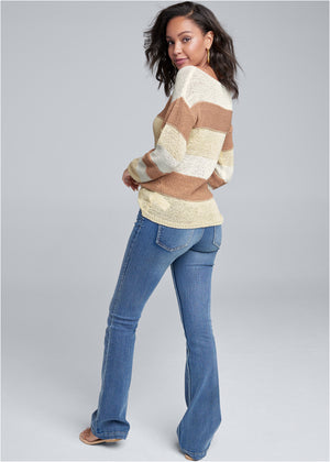 Striped sweater - White Multi - thumbnail-3