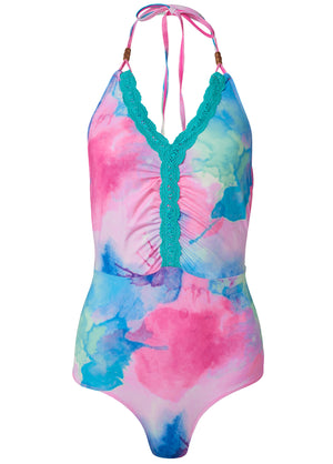 Skye One-Piece - Watercolor Tie Dye - thumbnail-3