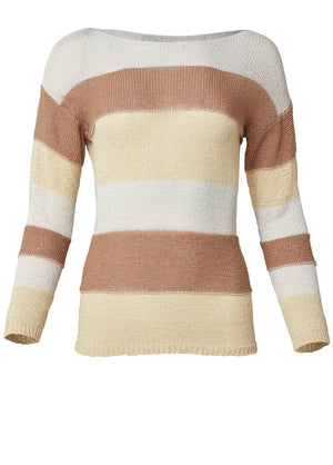 Striped sweater - White Multi - thumbnail-6