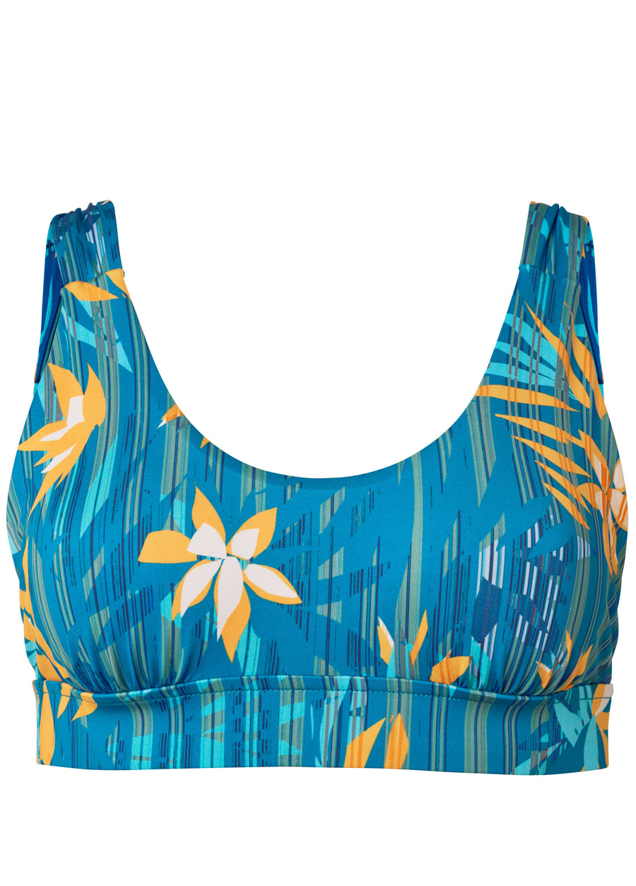 Twist Back Bikini Top - Island Rain