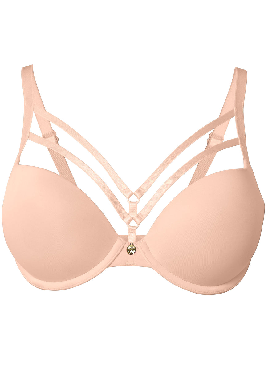 Pearl By VENUS® Strappy Plunge Bra - Bare Bliss