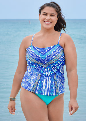 Bandeau Tankini Set - Crown Jewels - thumbnail-4