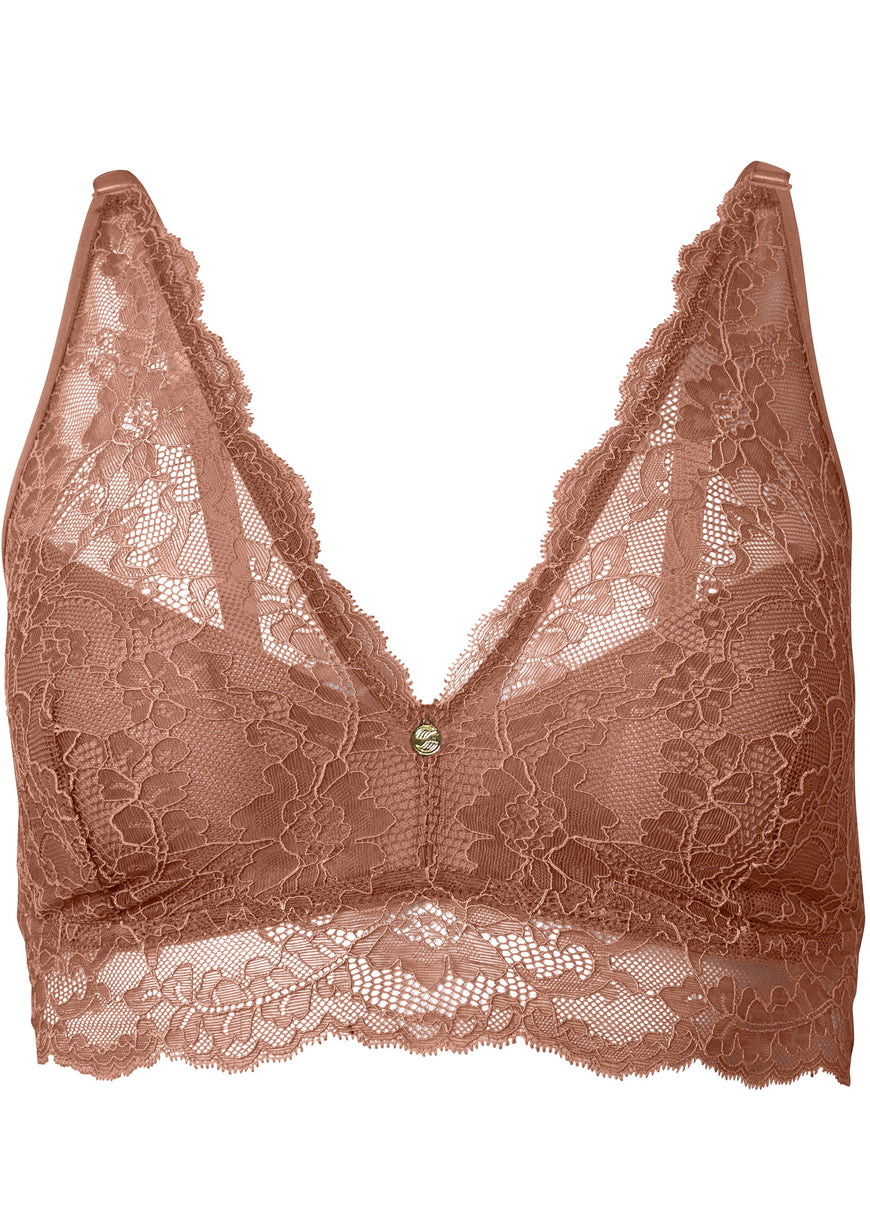 Pearl By VENUS® Lace Bralette - Cocoa Spice