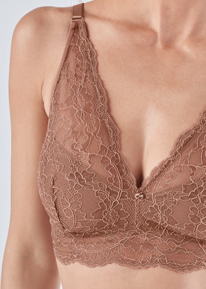 Pearl By VENUS® Lace Bralette - Cocoa Spice - thumbnail-4