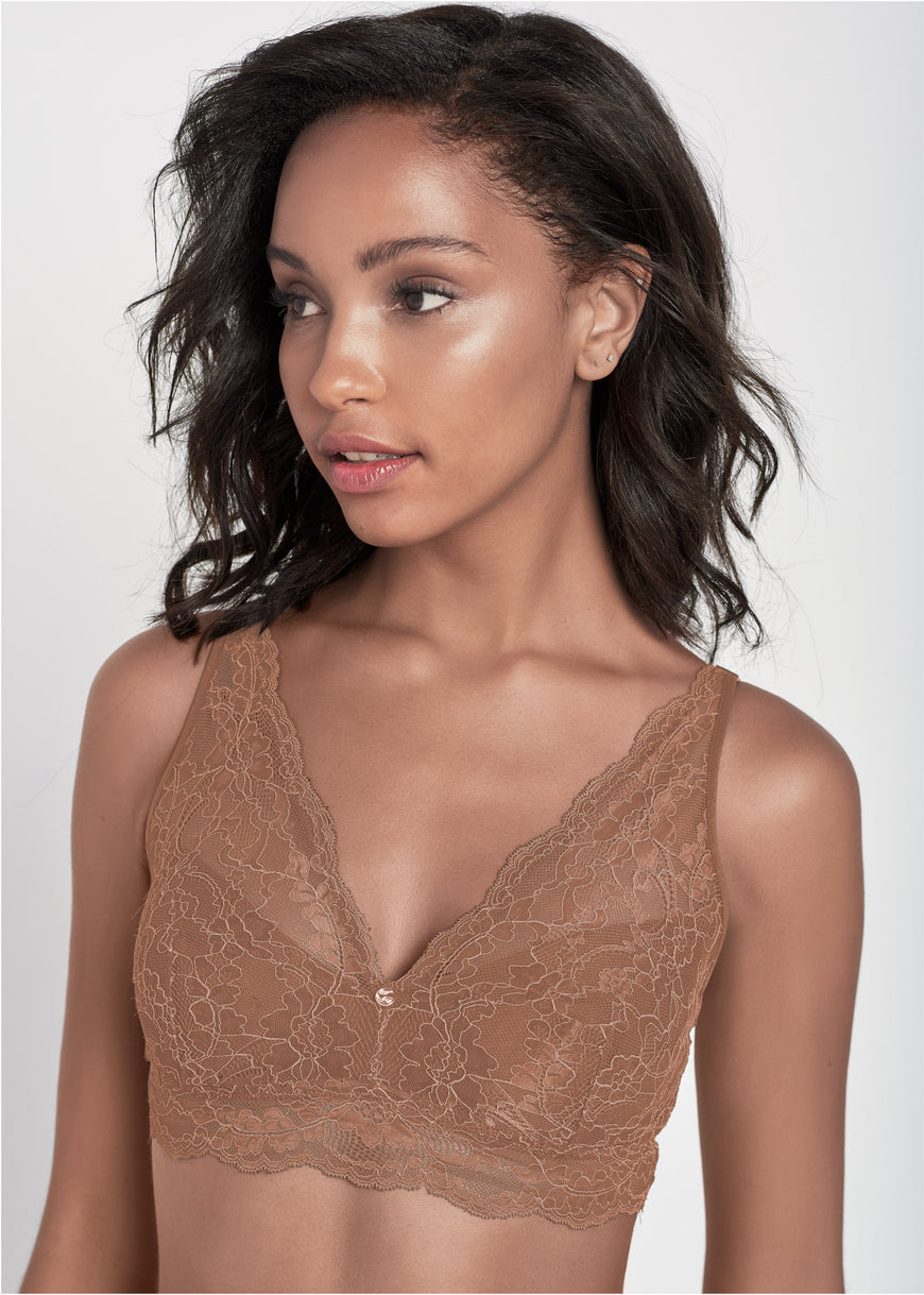 Pearl By VENUS® Lace Bralette - Cocoa Spice