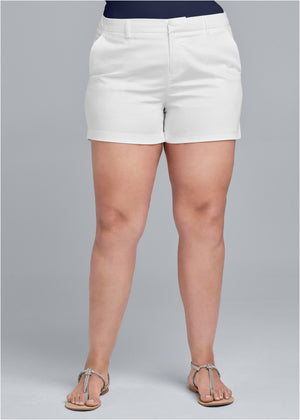 Solid Shorts - White - thumbnail-19