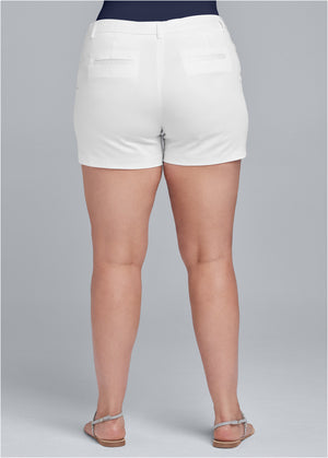 Solid Shorts - White - thumbnail-20