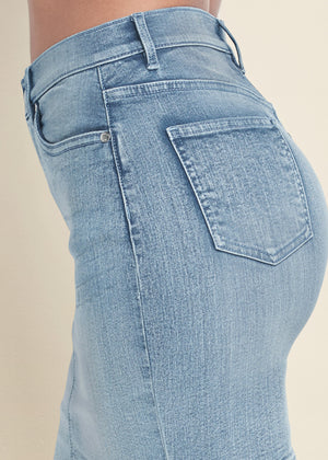 Mini Jean Skirt - Light Wash - thumbnail-6