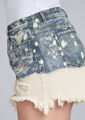 Bleached Jean Shorts - Denim Blue - thumbnail-16