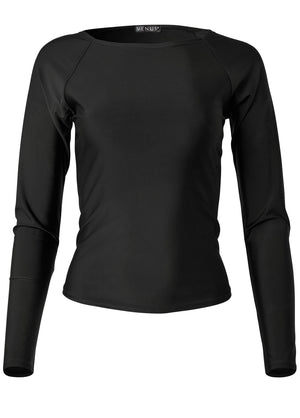 Relaxed fit rash guard - Black Beauty - thumbnail-5