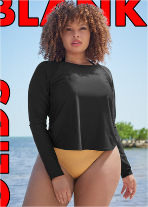 Relaxed fit rash guard - Black Beauty - thumbnail-9