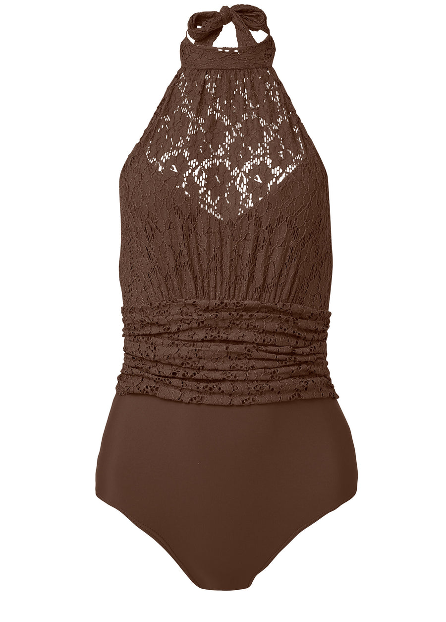 Lace One-Piece - Lace Mocha