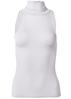 Mock-Neck Seamless Top - White - thumbnail-6