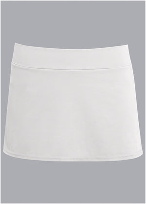 Aruba Swim Skirt - Pearl White - thumbnail-3