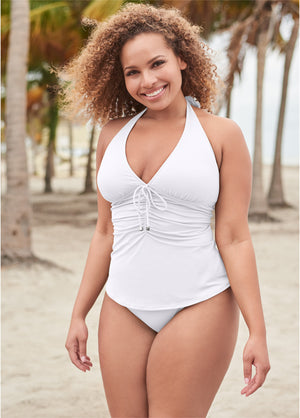 Julie Halter Tankini - Pearl White - thumbnail-3