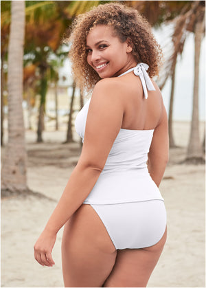 Julie Halter Tankini - Pearl White - thumbnail-4