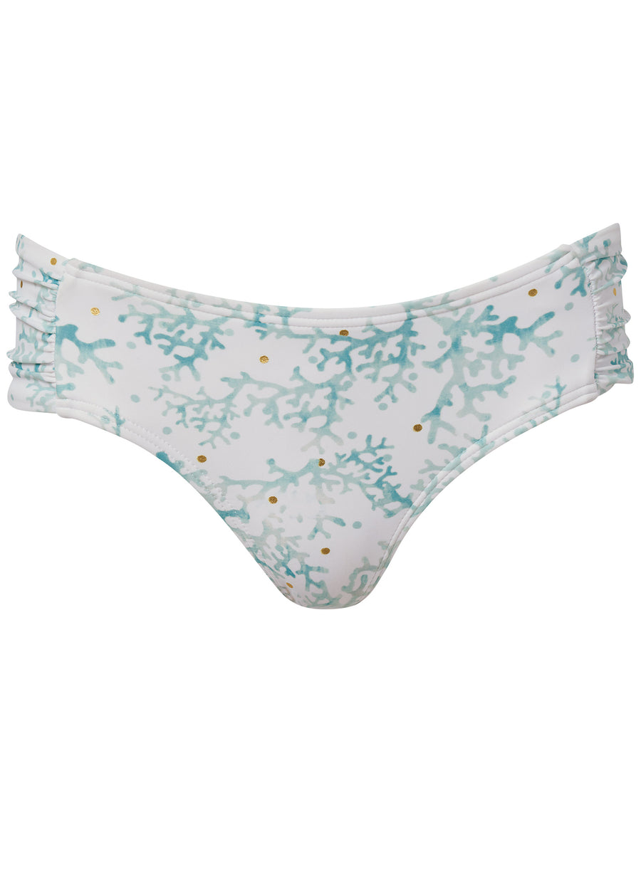 Ruched Side Swim Bottom - Lagoon Life