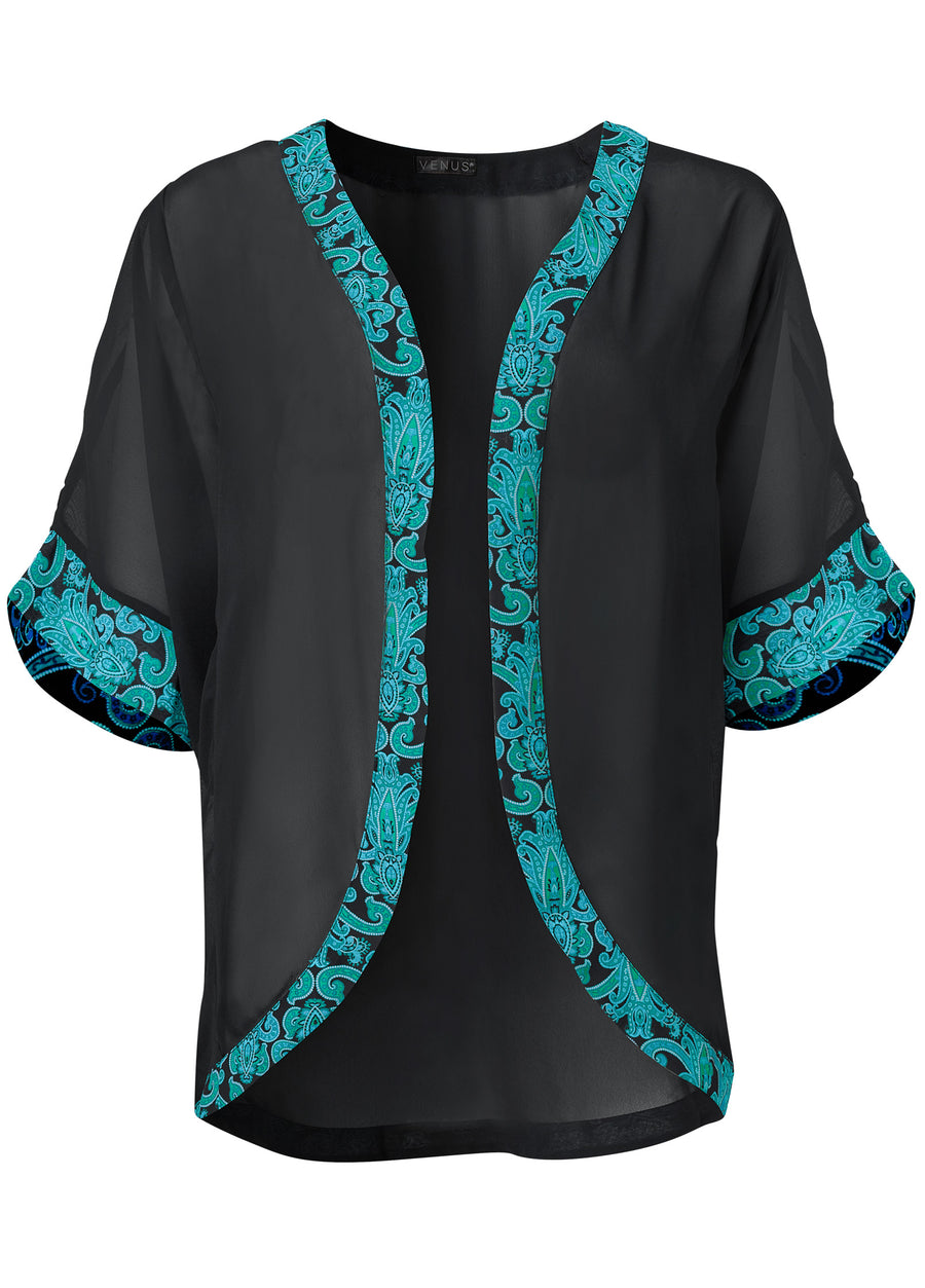 Cover-Up Kimono - Evening Paisley