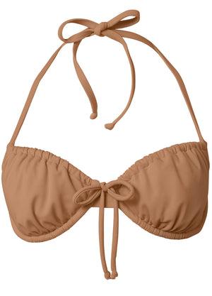 French Bra Swim Top - Macchiato - thumbnail-3