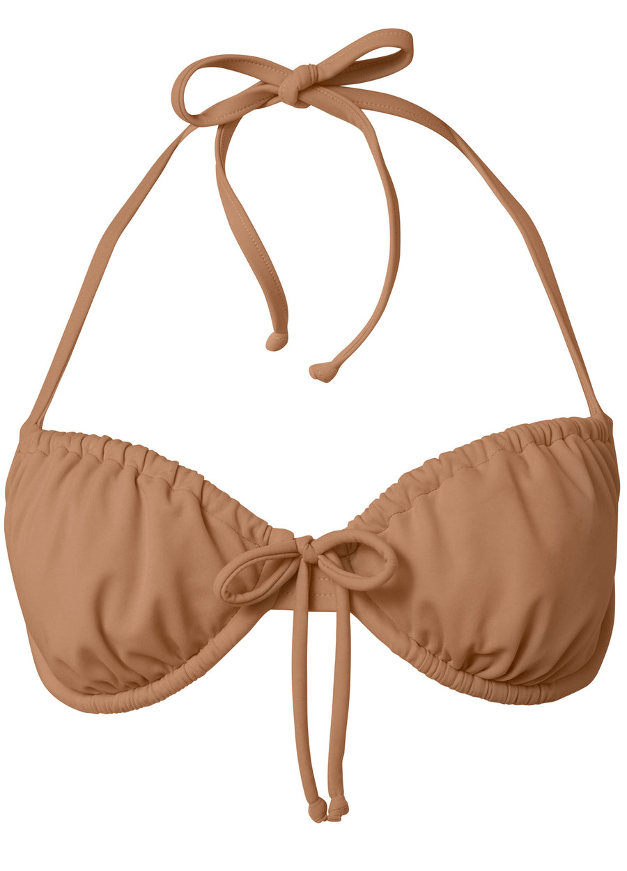 French Bra Swim Top - Macchiato