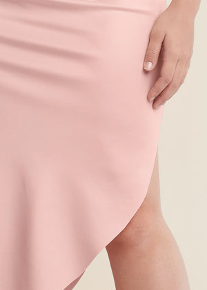 Ruched bodycon dress - Peach - thumbnail-8